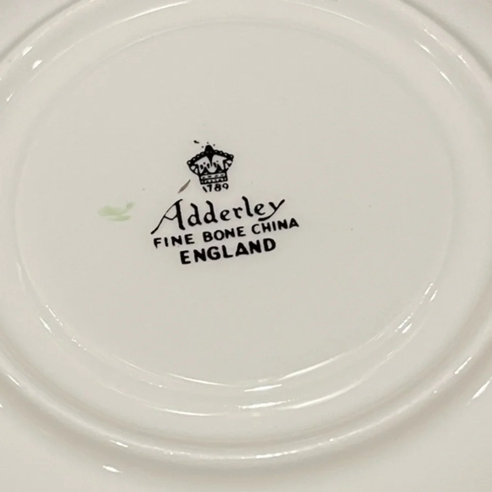 Vintage Adderley Willow Saucer Fine Bone China England